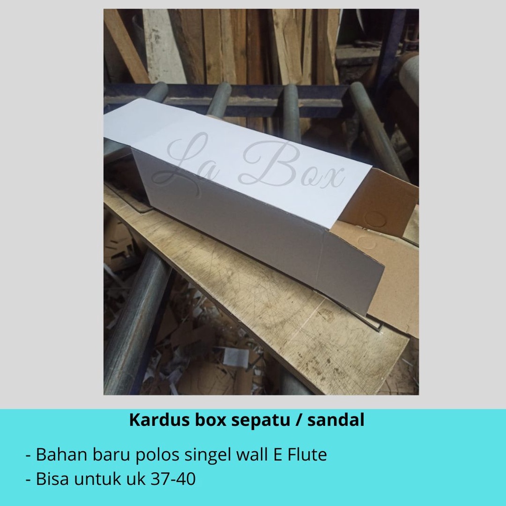 Dus Sepatu | Kardus Sepatu/sendal ukuran 36-40 Polos | Kardus Packing