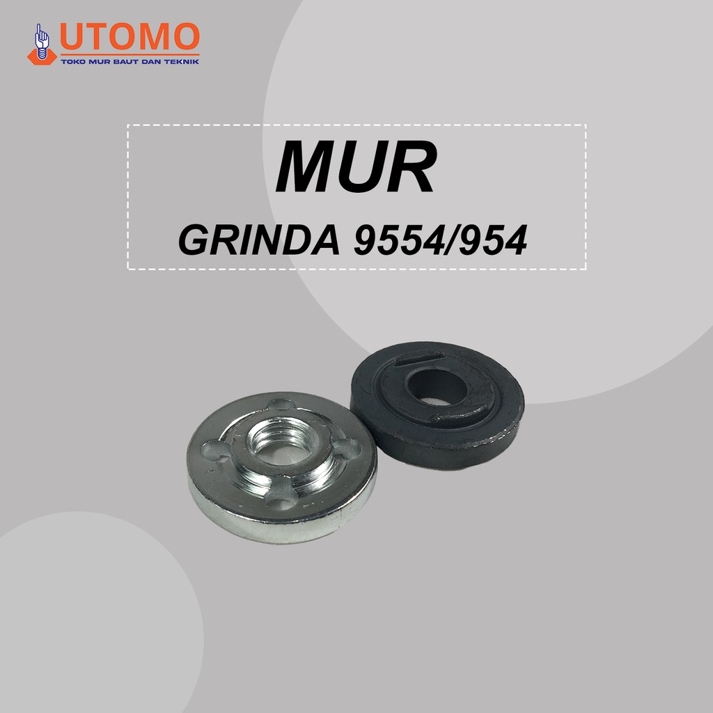RING GRINDA COLLET GERINDA NUT MUR LOCK NUT BAUT FLANGE PENGUNCI