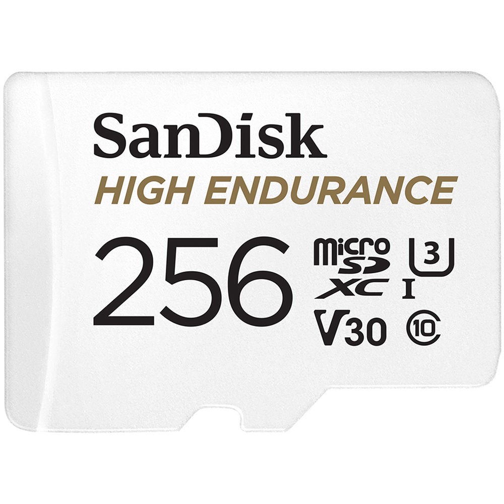 microSD SanDisk High Endurance Card 256GB Camera or Home Security CCTV