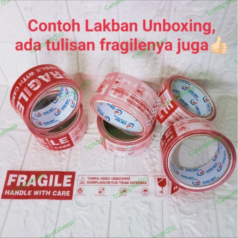 

UK REAL FRAGILE PUTIH, FRAGILE MERAH 48mmx85y & FRAGILE VIDEO UNBOXING 45mm