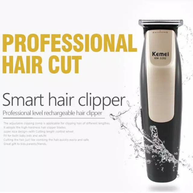 alat cukur 2 in 1 kemei profesional clipper modeling pangkas rambut ukir detailing km3202 km-3202