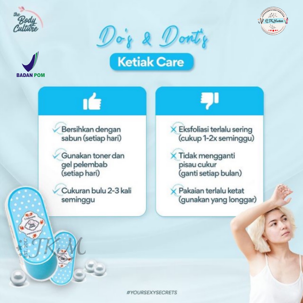 UNDERARM WHITENING BALM THE BODY CULTURE TOPPING BALM PLUS PEMUTIH KETIAK PEMUTIH SELANGKANGAN