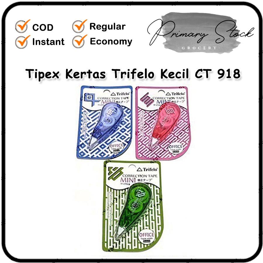 

Tip Ex Kertas Tip X Stipo Kertas Murah Tipex Pita Kecil Mini Trifelo CT 918