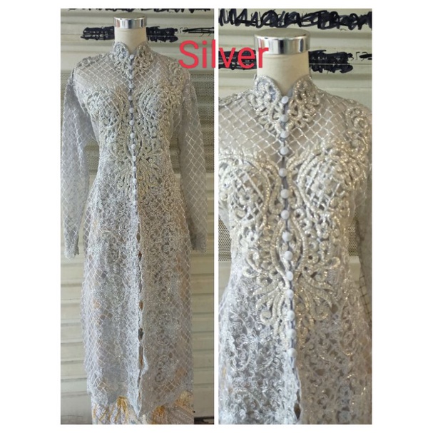 kebaya ibu besan pul Payet tile kotak cantik