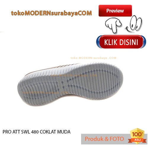 PRO ATT SWL 480 COKLAT MUDA Sepatu Wanita Sepatu Slip On Karet