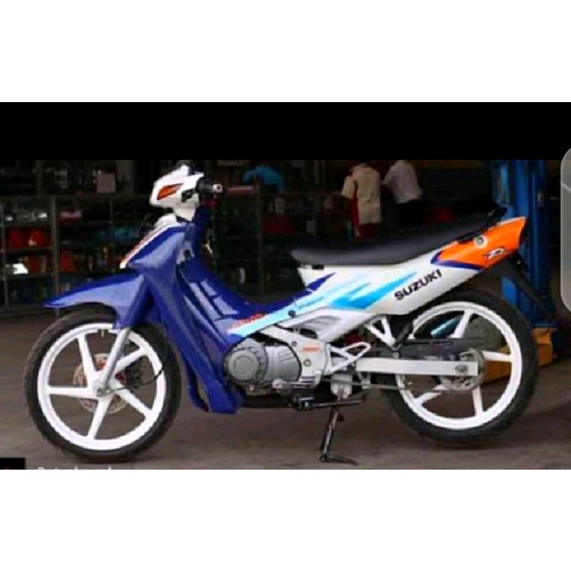 Striping satria lumba biru putih ll Striping satria lumba 2001 2002