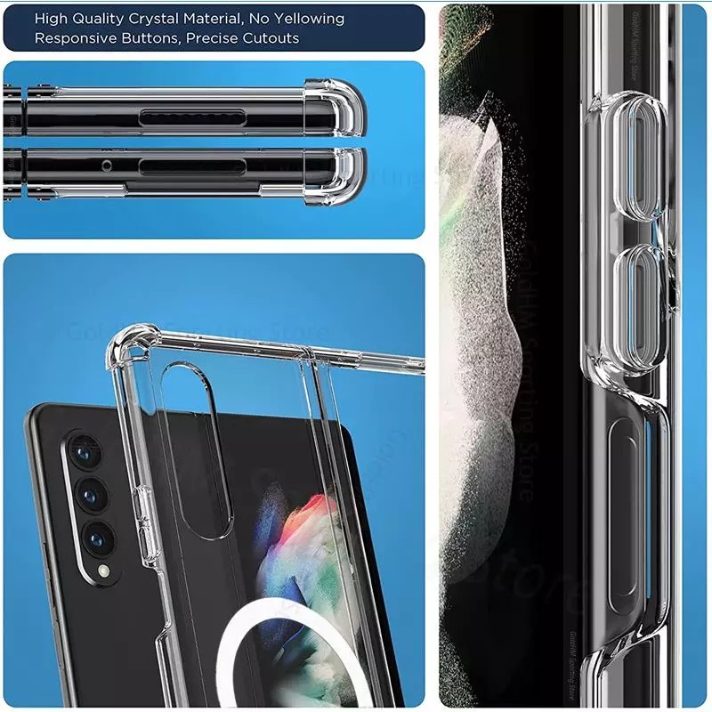 MAGSAFE Clear Case SAMSUNG Z FOLD 3 Z FOLD 4 Z FLIP 3 Z FLIP 4 Z Fold 5 Z Flip 5 Case cover Casing