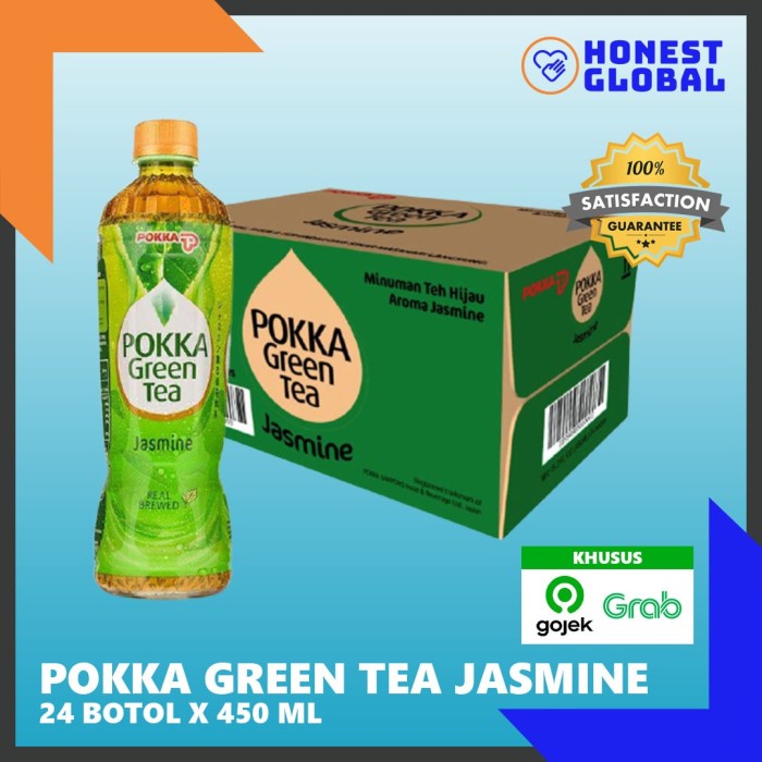 

DISKON - (BISA COD) POKKA Green Tea Jasmine 450 ml - GOJEK GRAB