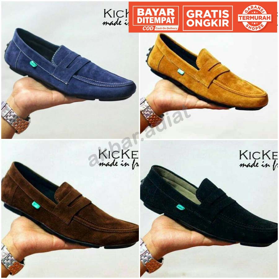 SEPATU SLIP ON PRIA KICKERS JEVLIN SEPATU KASUAL CASUAL COWOK SANTAI ELEGAN SELANG MURAH SANTAI