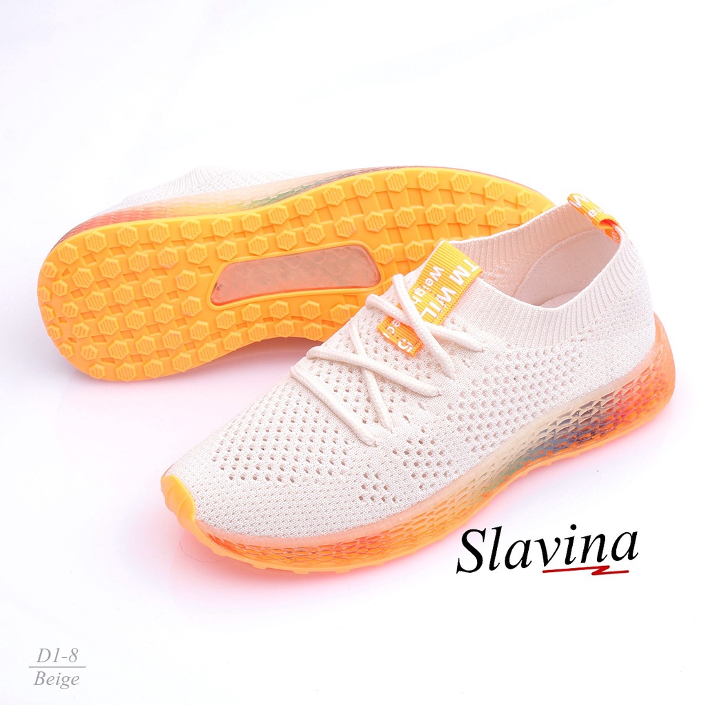 [JUALSEMUA18]Series #D1-8 Slavina Sneaker With 4D Rainbow Outsole And Memory Foam Insole