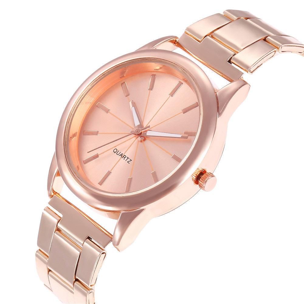 PA Jam Tangan Wanita Analog Quartz Casual Fashion Rantai Stainless Steel Couple Pria JF086