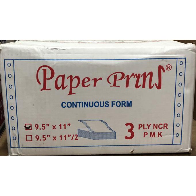 

Continuous Form / Kertas Komputer Paper Prins 91/2x11 3ply (K3)