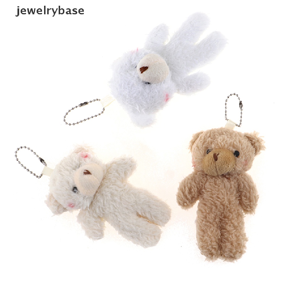 (jewelrybase) 2pcs / Set Mainan Boneka Plush Bentuk Beruang 12cm Untuk Anak Laki-Laki / Perempuan