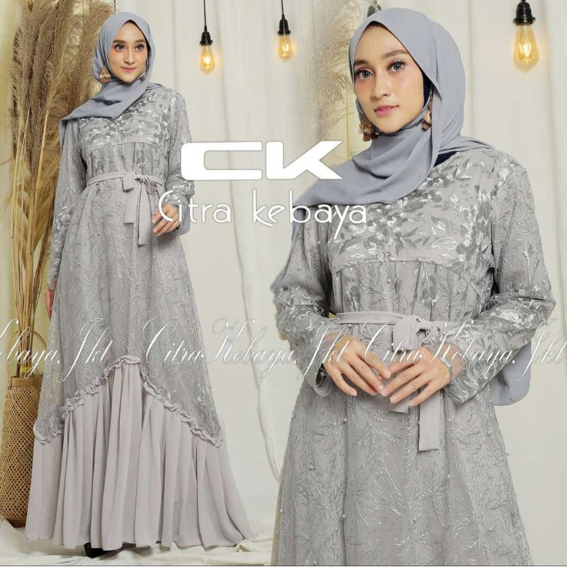 GAMIS TILLE KOMBINASI CERUTY/KEBAYA MODERN