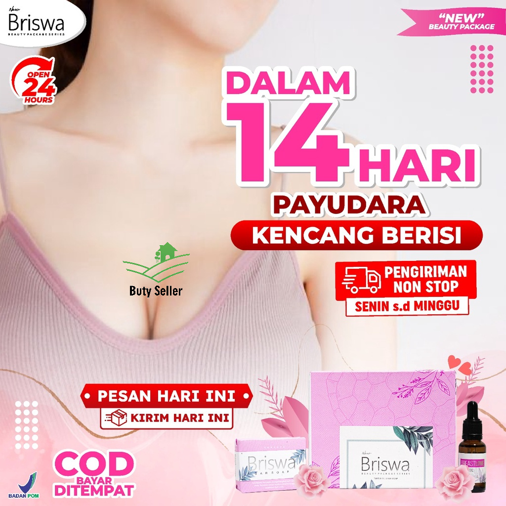 New Briswa - Beauty Package 3x Lebih Berkhasiat Pembesar Pengencang Payudara Bokong Bra Breast Mask 20ml