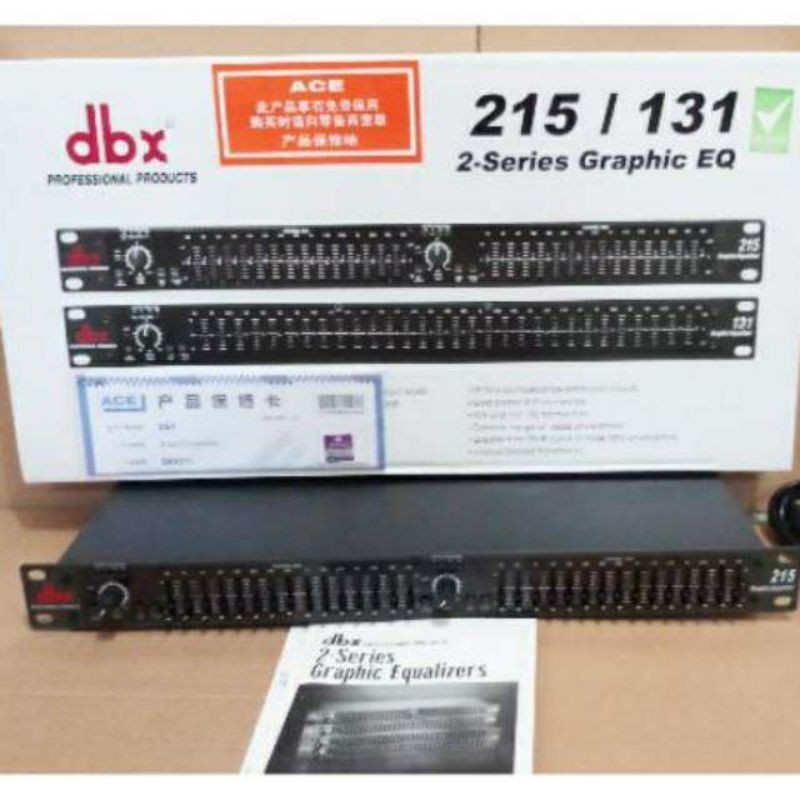 EQUALIZER DBX 215 2X GRAPHIC EQ GARANSI 1 TAHUN