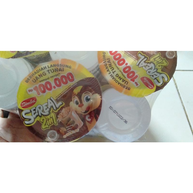 

Simba sereal 2 in 1 cup coklat (1 pack isi 6 cup)