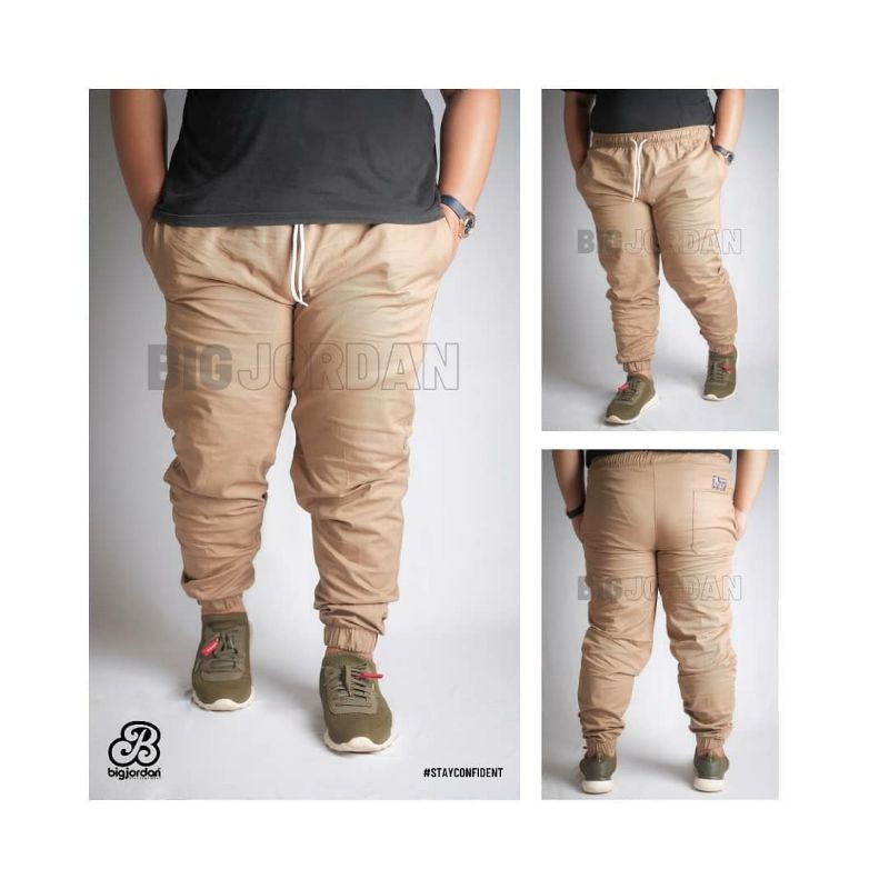 big jordan original JOGGER TWILL PRIA bigsize  MOCCA JUMBO SIZE 52 50 48 46 44 42