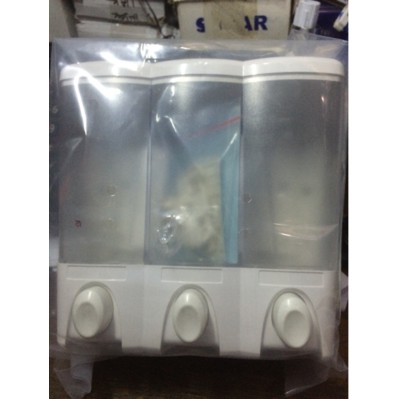 soap dispenser triple / dispenser sabun / tempat sabun 3 tombol