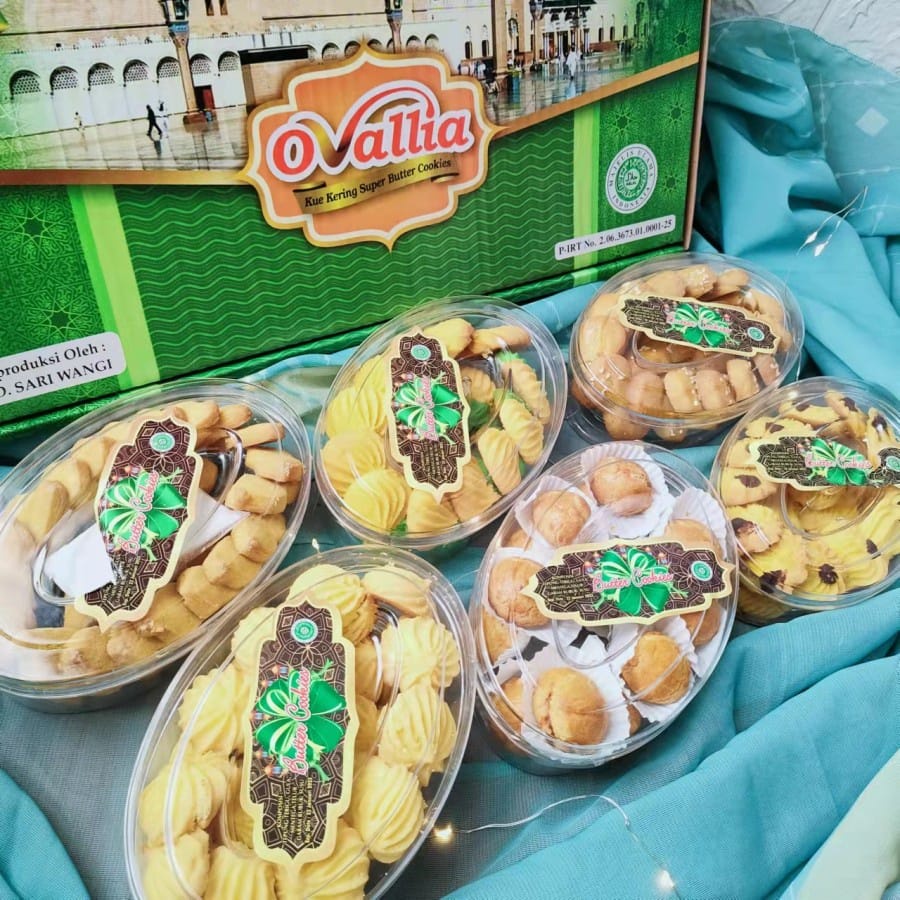 Parcel Ramdhan 2022 Kue Lebaran Ovallia Super Butter Cookies/ Kue Kering Enak 6 Cookies