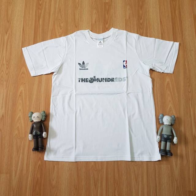 TSHIRT KAOS ADIDAS X THE HUNDREDS SKATEBOARDING WHITE ATASAN