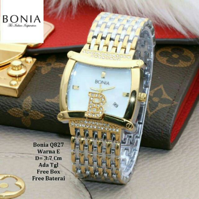 JAM TANGAN CEWEK/WANITA BONIA RANTAI KW SUPER TERBARU ELEGANT HARGA BERSAHABAT.