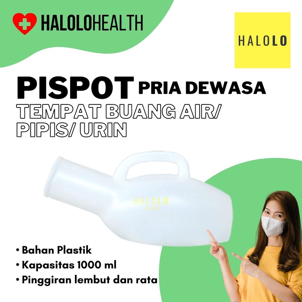 Pispot Pria Tempat Buang Air Dewasa  Alat Bantu Pipis Kencing Urin