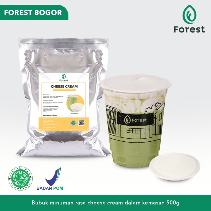 

FOREST Bubuk Premium Topping CHEESE CREAM Powder 500g - Forest Beverage Bogor