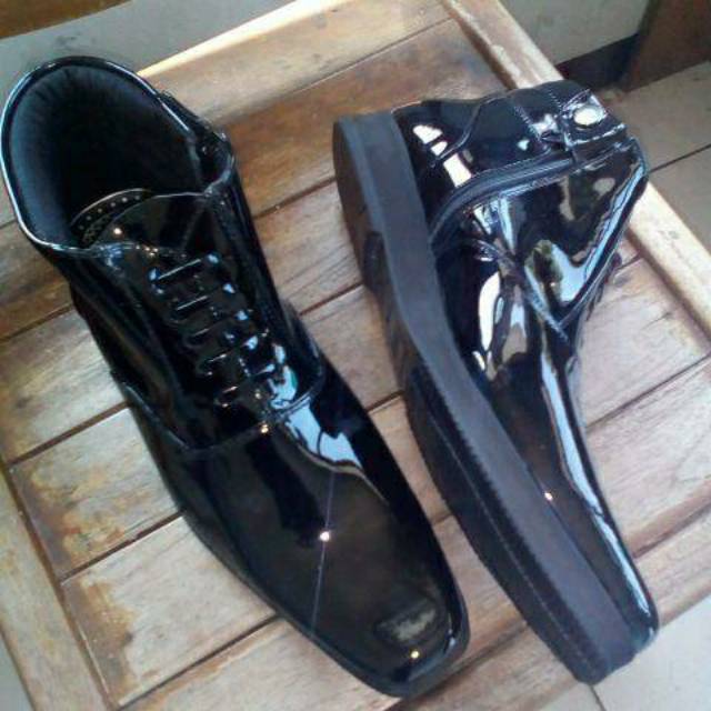 SEPATU PDH POLKI DENAWARI ASLI KULIT