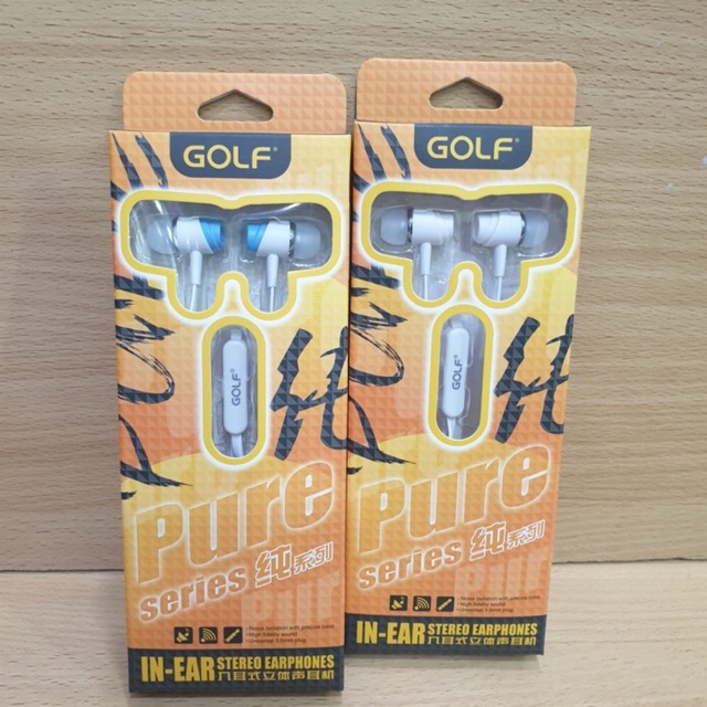 Earphone Mega Bass Headset Golf Pure