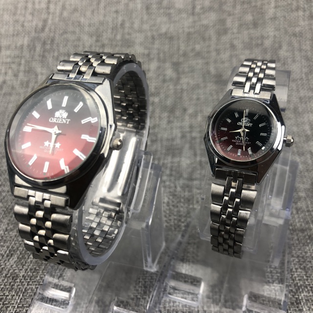 ［Ready Stock］Jam tangan rantai couple 5warna ready rantai pria wanita jam tangan warna s1021