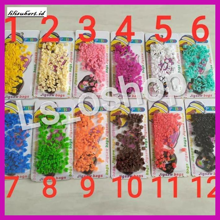 

taslesnar- pixel bits refill untuk tas lego / tempat pensil lego ada 12warna -taslesnaranak.