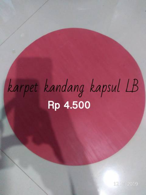 Karpet alas kandang kapsul sangkar LB