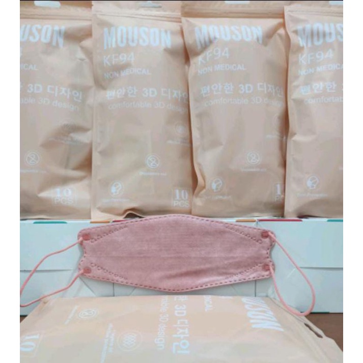 masker kf94 mouson isi 10 pcs snd nude pink