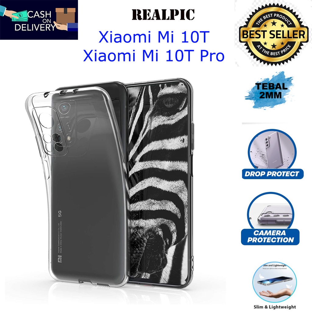 Case Xiaomi Mi 10T / Xiaomi Mi 10T PRo Casing Clear HD KETEBALAN 2MM BENING TRANSPARAN TPU Premium Softcase