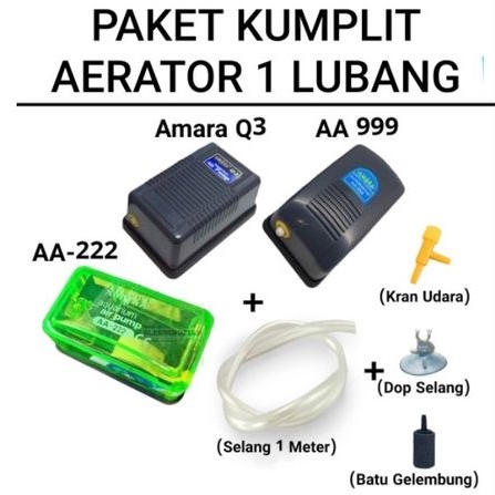 Paket Aerator 1 Lubang Amara Paket Mesin Gelembung Aerator 1Lubang