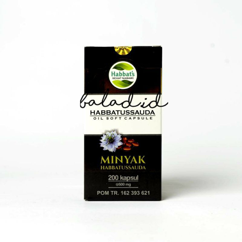 HABBATUSSAUDA ETHIOPIA OIL SOFT CAPSULE "HABBAT'S SEHAT NABAWI" ASLI ORIGINAL 100%