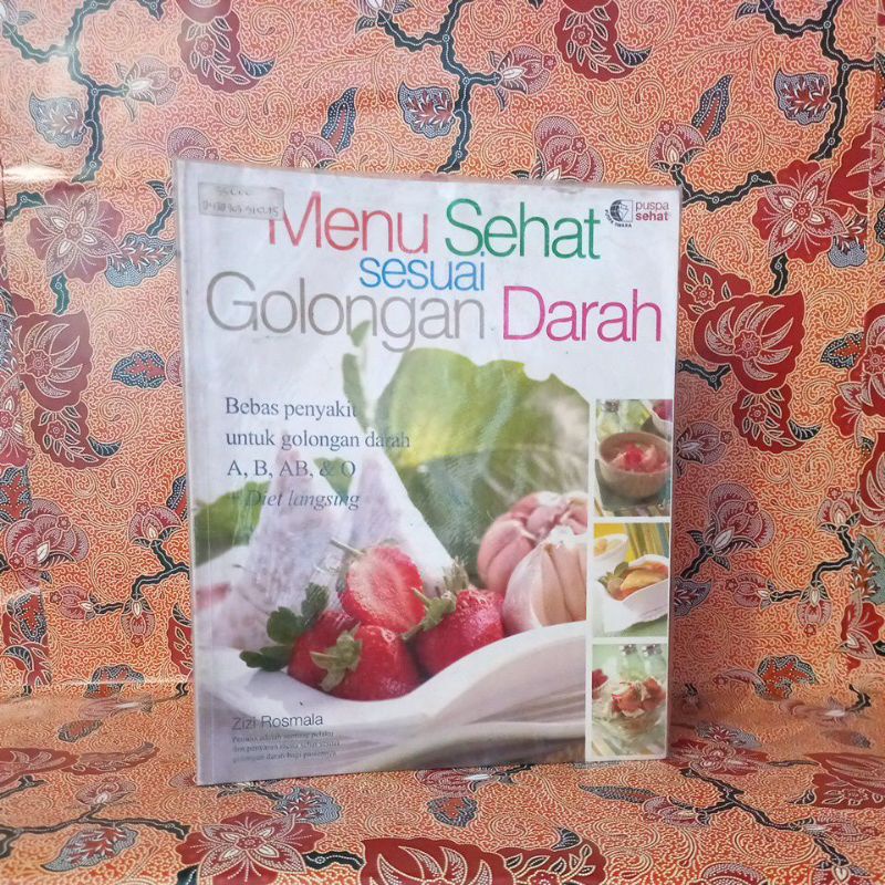 Jual Buku Resep Masakan - Menu Sehat Sesuai Golongan Darah (Golongan ...