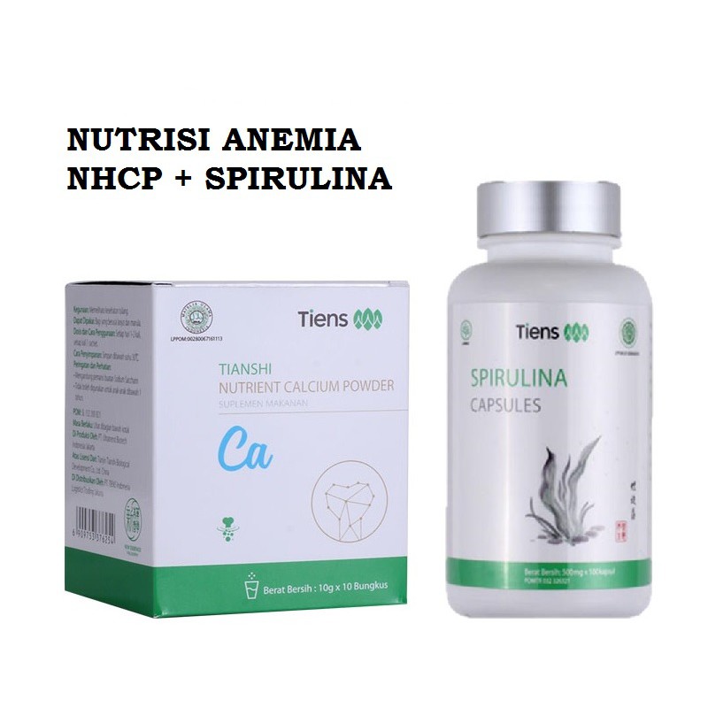 Tiens Paket Nutrisi Anemia ( 1 NHCP+ 1 Spirulina )