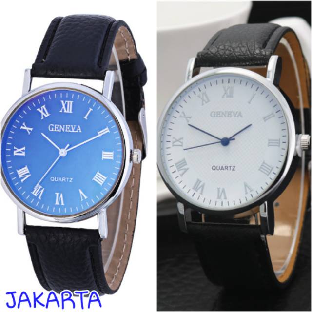 Relic JT03 jam tangan geneva leather quartz fashion pria wanita