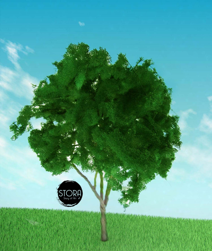 MAKET POHON RINDANG / Diorama maketPohon Rindang - 10 cm