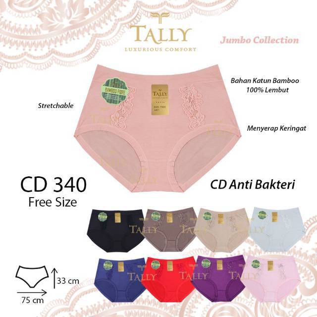 TALLY CD CELANA DALAM 340 I KATUN BAMBOO I JUMBO SIZE | FIT XXXL