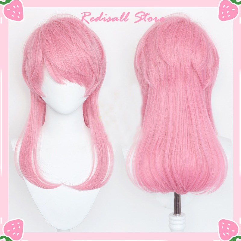 PREORDER Halloween Tokyo Revengers Sanzu Haruchiyo Cosplay Wig Pink Hair Haruchiyo Akashi Role Play 