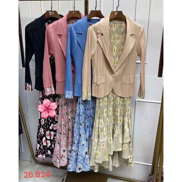 Dress Plisket Premium Import