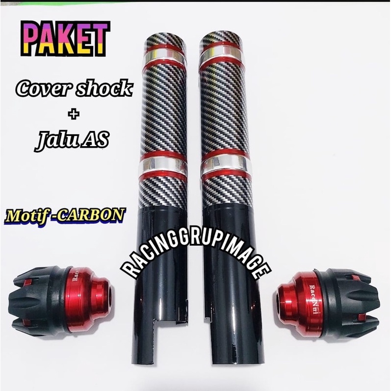 paket cover shok shock CARBON depan Mio z Mio gt Mio m3 mio Fino Mio j Mio soul Mio sporty/small