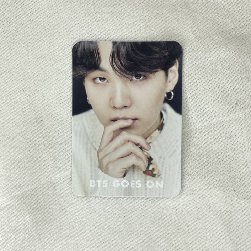 photocard pc double side suga yoongi BTS DICON Goes On japan jepang edition