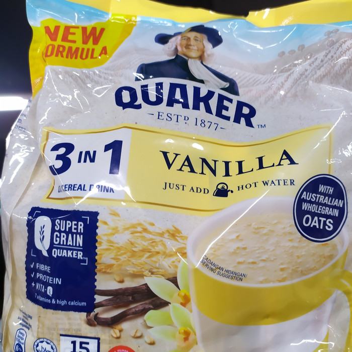 

QUAQER 3in1 Oat Cereal Drink Vanilla 15pcsx28gram