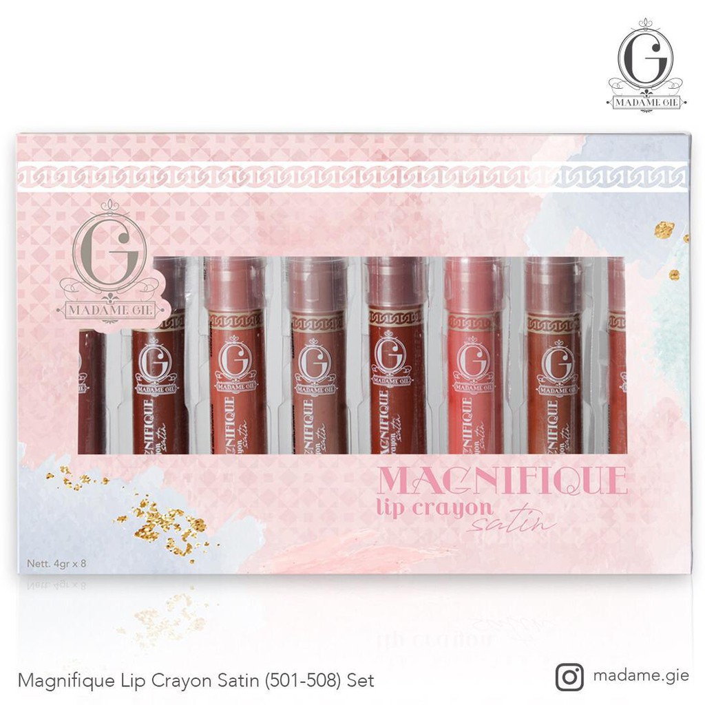 Madame Gie Magnifique Lip Crayon Satin 4gr (100% Original)