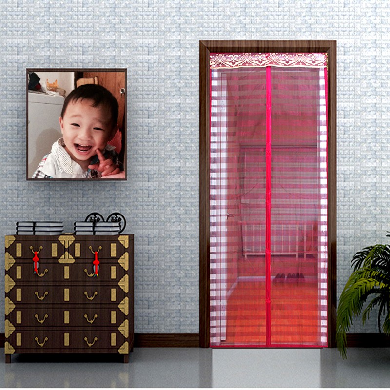 Tirai Pintu Magnet Motif Horizontal - JEPANG