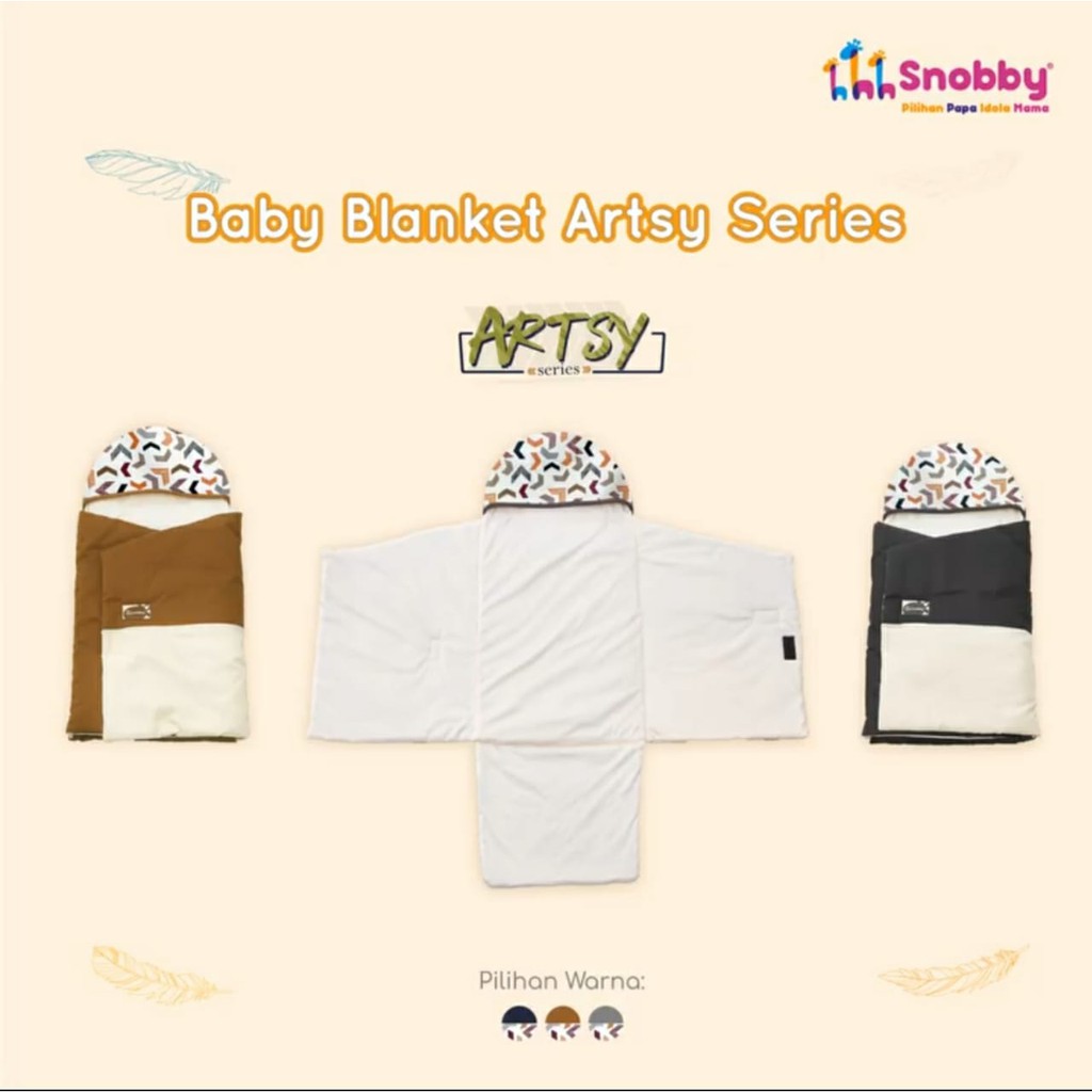 Snobby Baby Blanket Selimut Bayi Print Artsy Series - TPB 5831